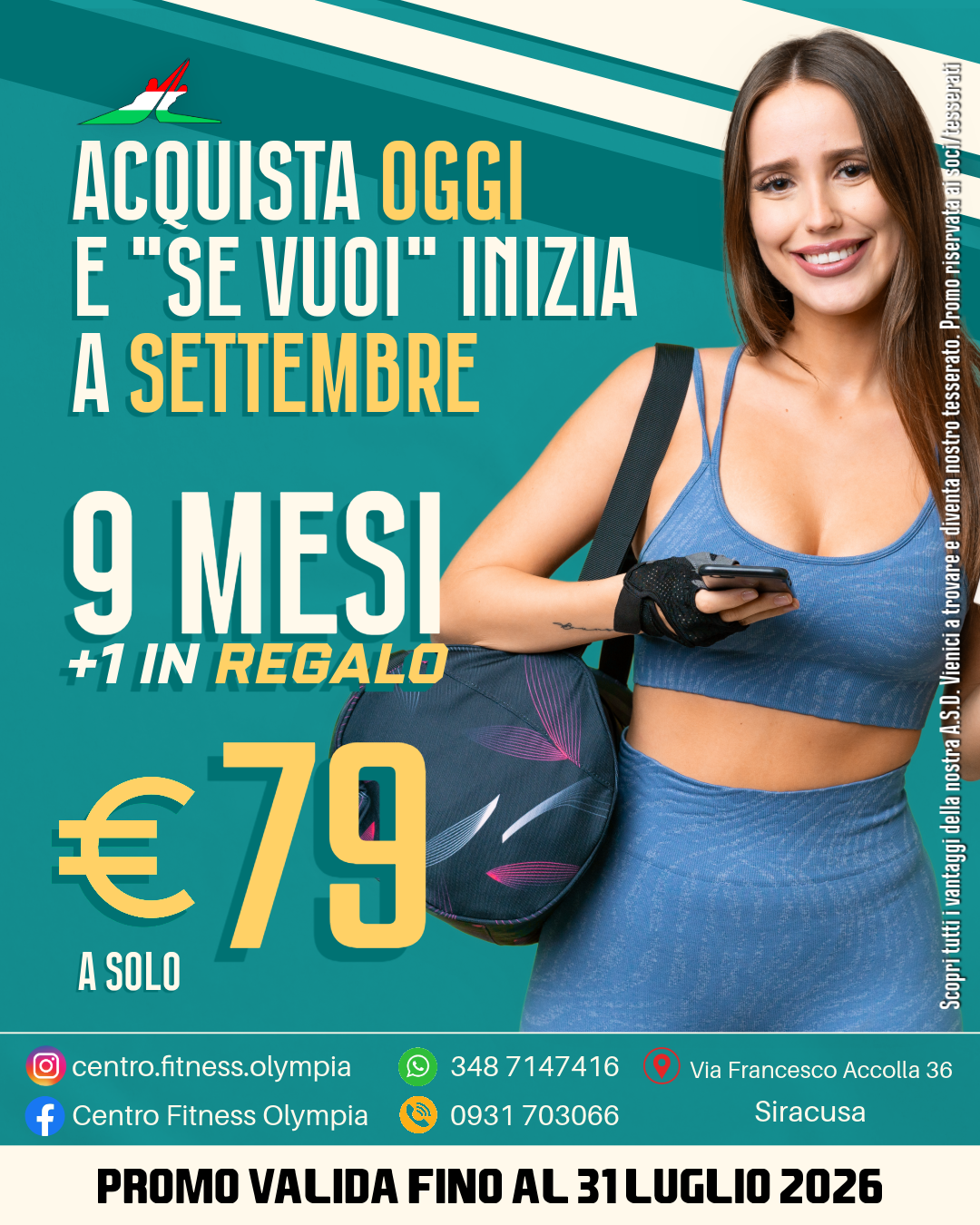 Promozione del mese Centro Fitness Olympia